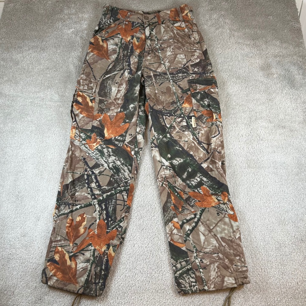 Outfitters Ridge Cargo Pants Mens Small 28X30 Camo Fusion 3-D Hunting Utility
